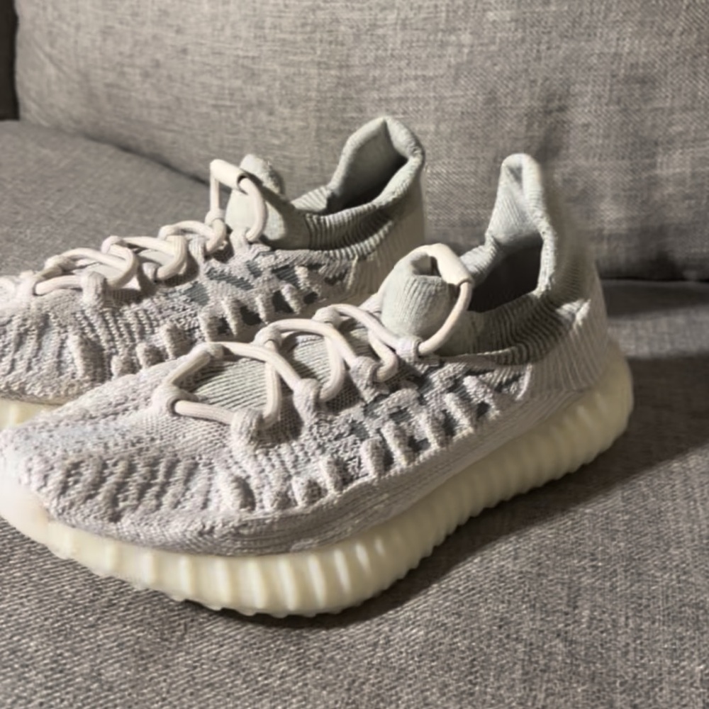 Yeezy Gray and Cream Sneakers